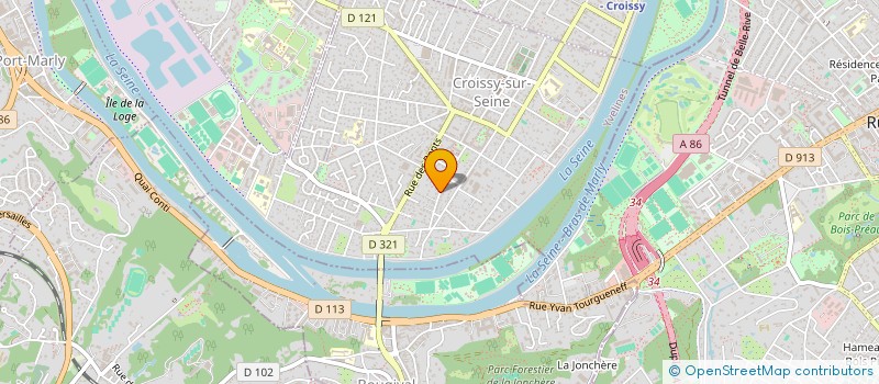 localisation de l'entreprise MAISON CROSSE & SIGNATURE à CROISSY-SUR-SEINE