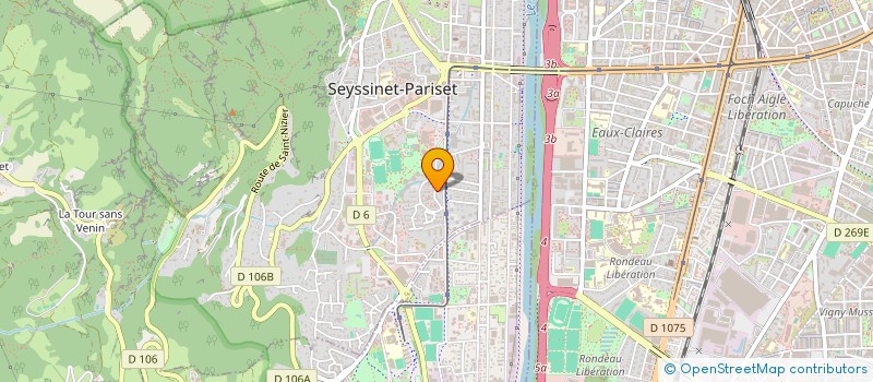 localisation de l'entreprise MAISON CULTURELLE ET PEDAGOGIQUE ORIZON  SEYSSINET-PARISET