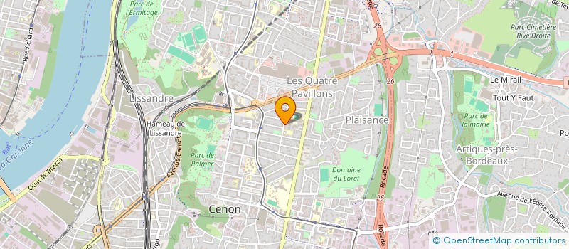 localisation de l'entreprise MAISON D'ACCUEIL A PETITS PAS à CENON