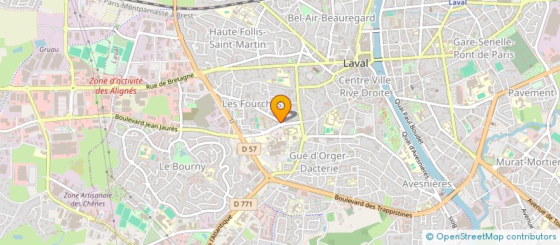 localisation de l'entreprise MAISON D'ACCUEIL DE LA FAMILLE ET DE L'ENFANT DE DETENUS à LAVAL