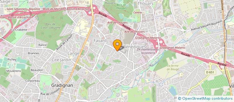 localisation de l'entreprise MAISON D'ACCUEIL ET D'INFORMATION 33  GRADIGNAN