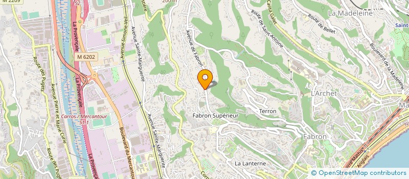 localisation de l'entreprise MAISON D ACCUEIL LA CONSOLATA à NICE