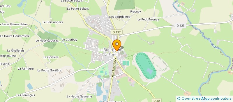 localisation de l'entreprise MAISON D'ACCUEIL PIERRE GUICHENEY  LE BOURGNEUF-LA-FORET