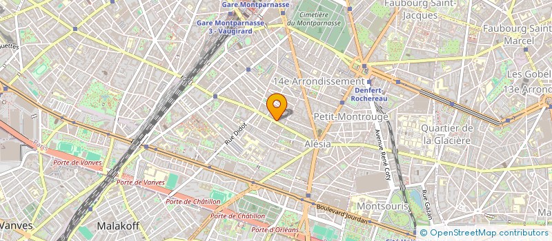 localisation de l'entreprise MAISON D'ALESIA  PARIS