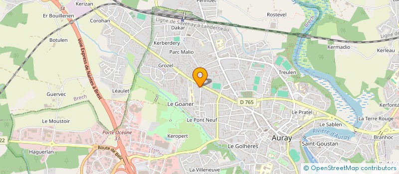 localisation de l'entreprise MAISON D ANIMATION ET LOISIRS à AURAY