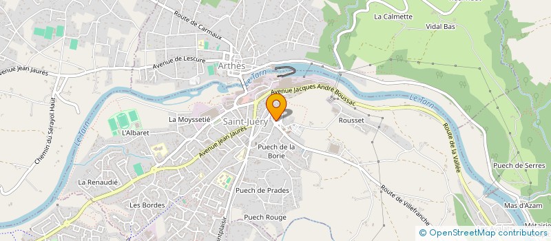 localisation de l'entreprise MAISON D ANIMATION LO CAPIAL à SAINT-JUERY