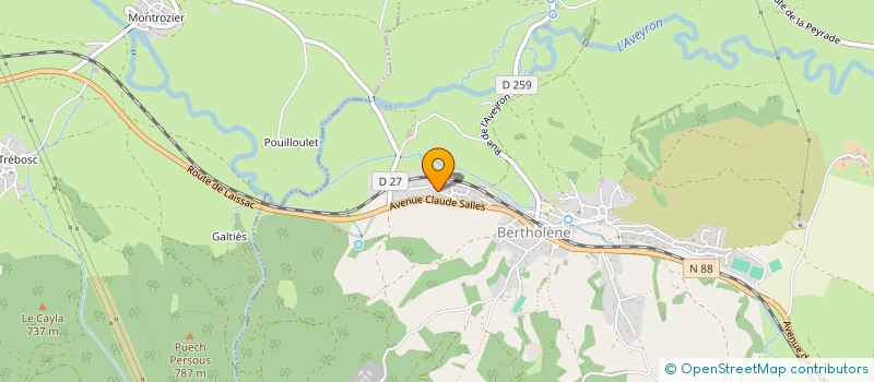 localisation de l'entreprise MAISON D'ASSISTANT.E.S MATERNEL.LE.S DU COCON AU PAPILLON à BERTHOLENE