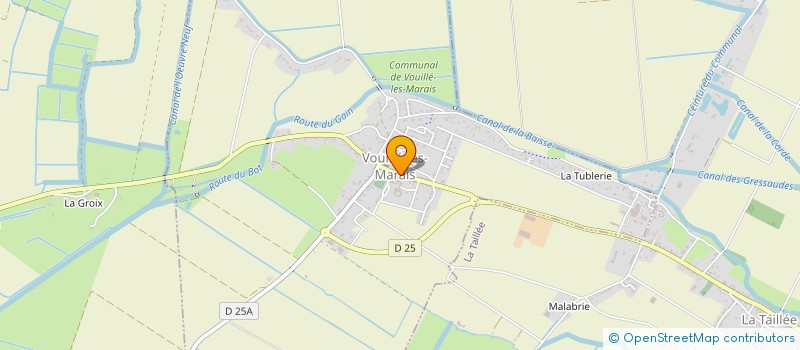 localisation de l'entreprise MAISON D'ASSISTANTE MATERNELLE AUX MILLE COULEURS  VOUILLE-LES-MARAIS