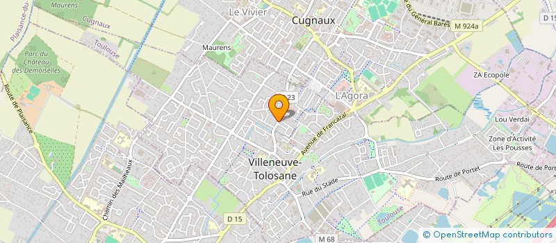 localisation de l'entreprise MAISON D'ASSISTANTE MATERNELLE COQUILLETTES ET CHAMALLOWS à VILLENEUVE-TOLOSANE