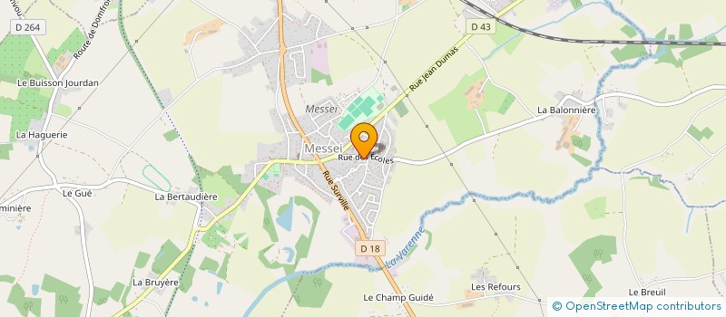 localisation de l'entreprise MAISON D'ASSISTANTE MATERNELLE LES MINIS POUCES à MESSEI