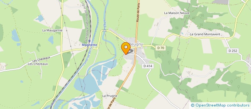 localisation de l'entreprise MAISON D'ASSISTANTE MATERNELLE LES P'TITS RAZMOKETS à REUGNY
