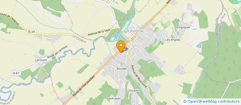 localisation de l'entreprise MAISON D'ASSISTANTE MATERNELLE LES PITCHOUNETS  LEVIGNAC