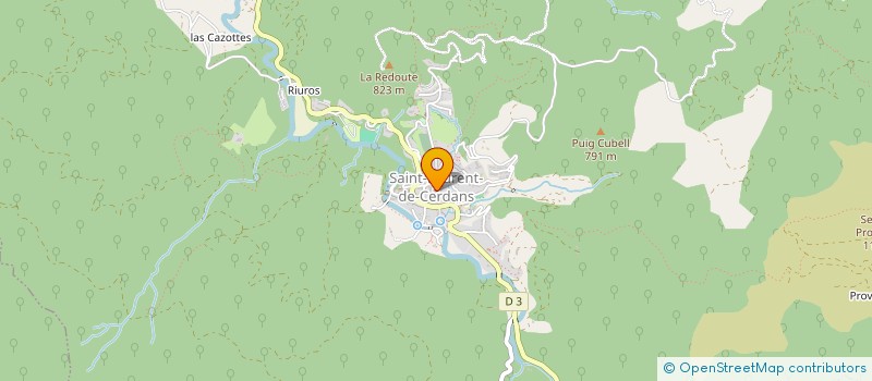 localisation de l'entreprise MAISON D'ASSISTANTE MATERNELLE LES PREMIERS PAS  SAINT-LAURENT-DE-CERDANS