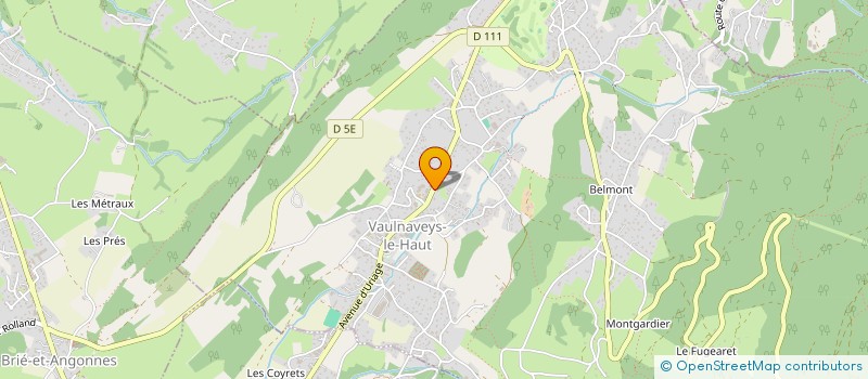 localisation de l'entreprise MAISON D'ASSISTANTE MATERNELLE PAS A PAS à VAULNAVEYS-LE-HAUT