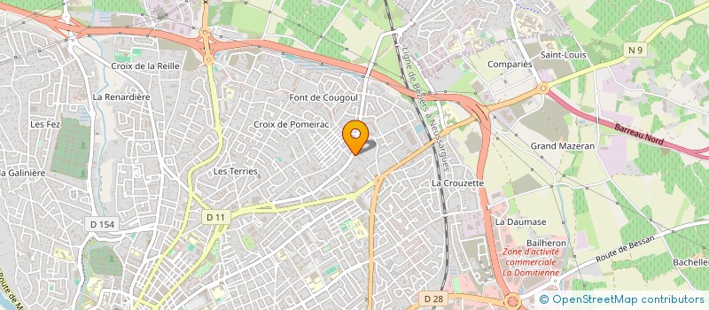 localisation de l'entreprise MAISON D'ASSISTANTES MATERNELLES  BEZIERS