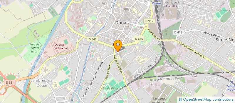 localisation de l'entreprise MAISON D'ASSISTANTES MATERNELLES DEMBO à DOUAI