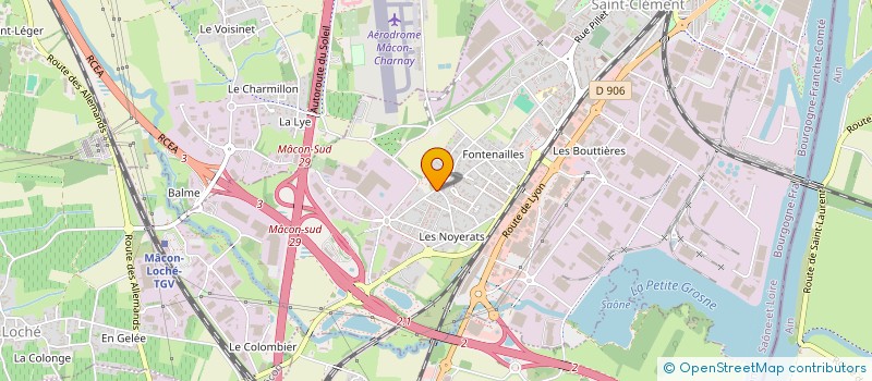 localisation de l'entreprise MAISON D'ASSISTANTES MATERNELLES DES PETITS POUSSINS à MACON