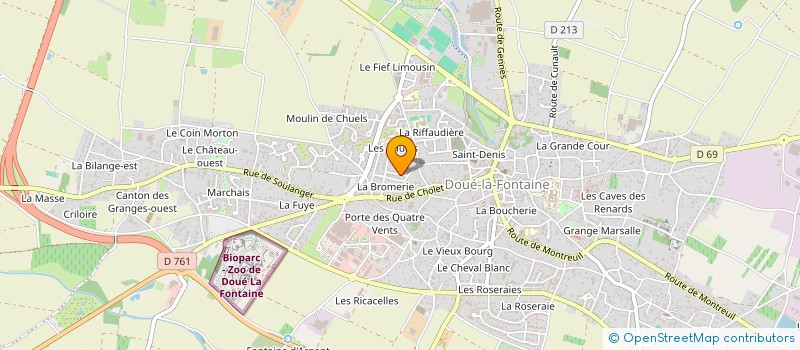 localisation de l'entreprise MAISON D'ASSISTANTES MATERNELLES DROLE DE MAM à DOUE-EN-ANJOU
