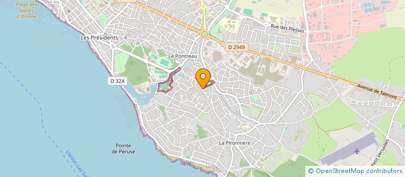 localisation de l'entreprise MAISON D'ASSISTANTES MATERNELLES L'ETOILE DES MERES (MAM L'ETOILE DES MERES) à LES SABLES D'OLONNE