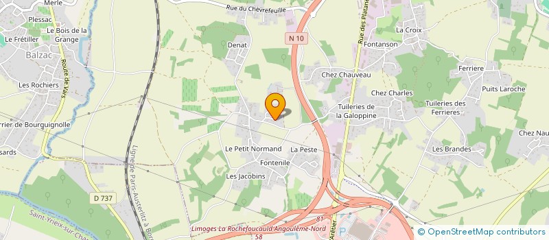 localisation de l'entreprise MAISON D'ASSISTANTES MATERNELLES LA MAISON DES P'TITS LOUPS à CHAMPNIERS