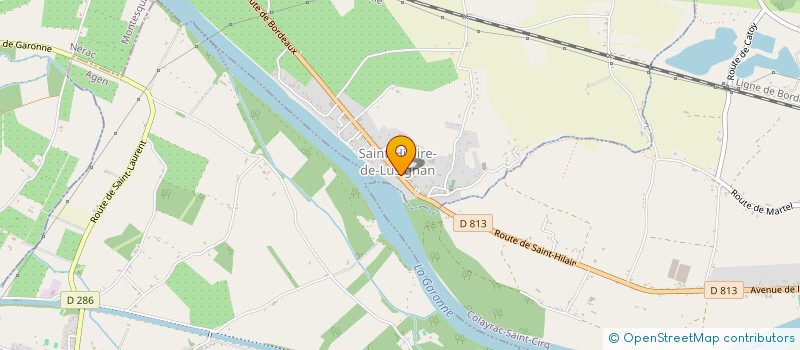 localisation de l'entreprise MAISON D'ASSISTANTES MATERNELLES LE COCON DU BONHEUR  SAINT-HILAIRE-DE-LUSIGNAN