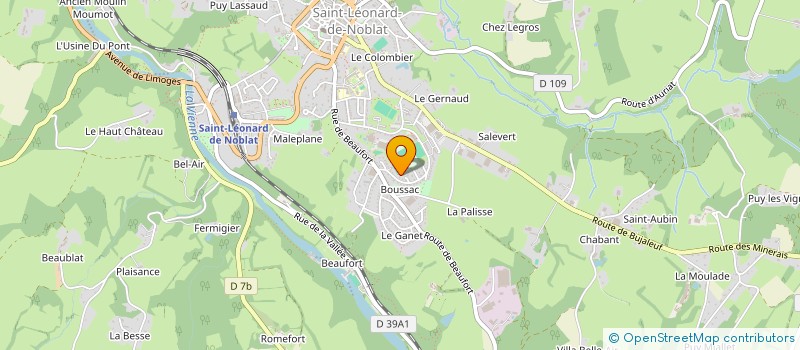 localisation de l'entreprise MAISON D'ASSISTANTES MATERNELLES LES 3 MATS  SAINT-LEONARD-DE-NOBLAT