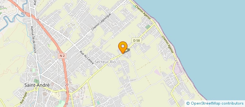 localisation de l'entreprise MAISON D'ASSISTANTES MATERNELLES - LES CALINOURS à SAINT-ANDRE