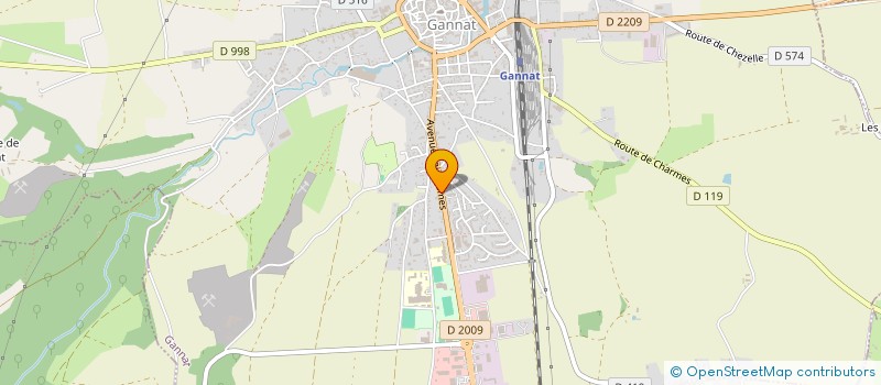 localisation de l'entreprise MAISON D'ASSISTANTES MATERNELLES LES P'TITES CRAPOUILLES  GANNAT