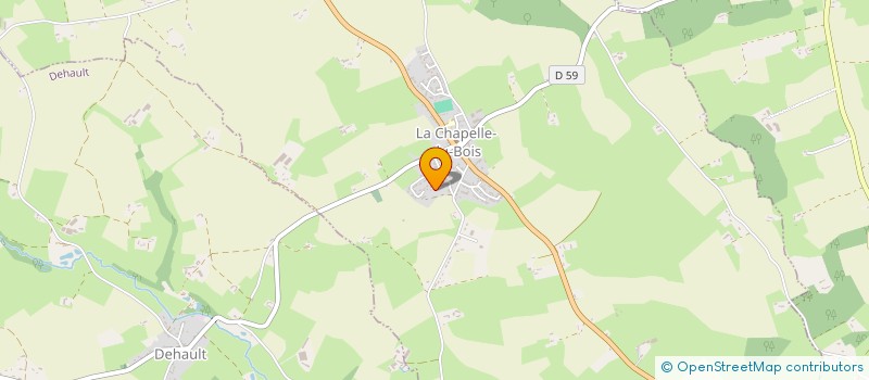 localisation de l'entreprise MAISON D'ASSISTANTES MATERNELLES LES P'TITS CHAPELLOUS  LA CHAPELLE-DU-BOIS