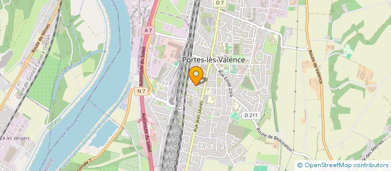 localisation de l'entreprise MAISON D'ASSISTANTES MATERNELLES LES P'TITS CHATS  PORTES-LES-VALENCE