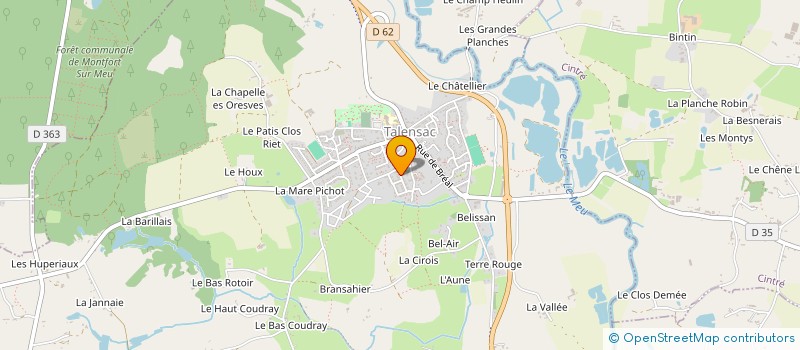 localisation de l'entreprise MAISON D ASSISTANTES MATERNELLES MAM'MA MIA  TALENSAC