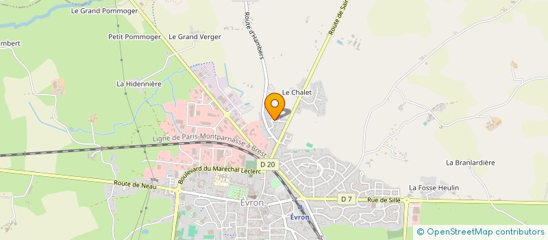 localisation de l'entreprise MAISON D'ASSISTANTES MATERNELLES MAM'ZELLE CARROUSEL  EVRON