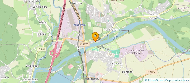 localisation de l'entreprise MAISON D'ASSISTANTES MATERNELLES  PRENDS MAM AIN  PONT-D'AIN