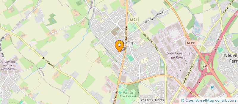 localisation de l'entreprise MAISON D'ASSISTANTES MATERNELLES UNE MAISON POUR GRANDIR  RONCQ