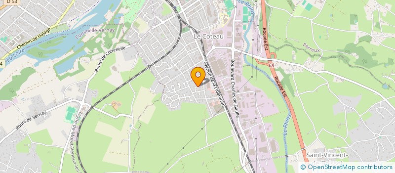 localisation de l'entreprise MAISON D'ASSISTANTS MATERNELS LA COURTE ECHELLE à LE COTEAU