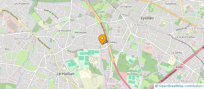 localisation de l'entreprise MAISON D'ASSISTANTS MATERNELS LES P'TITS BRINS DE VIE  EYSINES