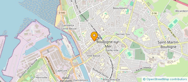 localisation de l'entreprise MAISON D'AUJOURD'HUI à BOULOGNE-SUR-MER