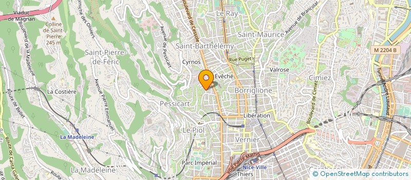 localisation de l'entreprise MAISON D'AZUR à NICE