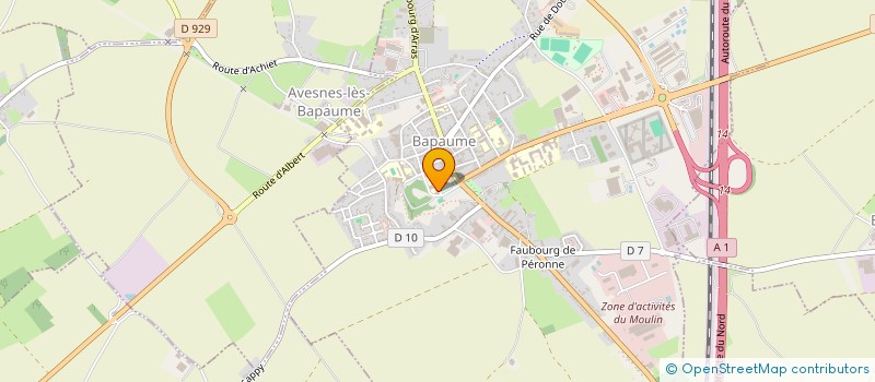 localisation de l'entreprise MAISON D ENFANTS à BAPAUME