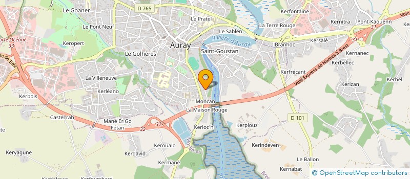 localisation de l'entreprise MAISON D ENFANTS SAINT YVES à AURAY