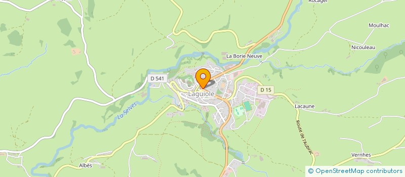 localisation de l'entreprise MAISON D'EVAMEL à LAGUIOLE