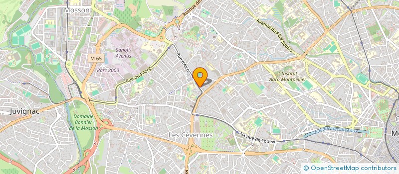 localisation de l'entreprise MAISON D HEBERGEMENT ET D INSERTION SOCIALE MHISC UN TOIT OU APPRENDRE à MONTPELLIER