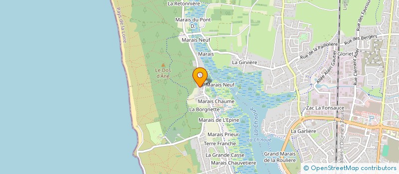 localisation de l'entreprise MAISON D'ICI à LES SABLES D'OLONNE