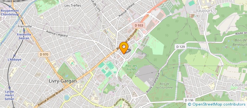 localisation de l'entreprise MAISON D'OEUVRES POUR LE DEVELOPPEMENT ECONOMIQUE ET DU LEADERSHIP POUR LA COTE D'IVOIRE EN FRANCE  LIVRY-GARGAN