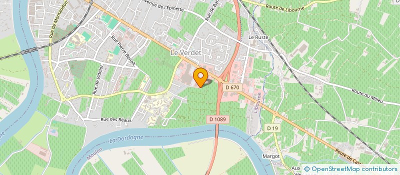 localisation de l'entreprise MAISON D'OPTIQUE ET D'AUDITION LIBOURNE à LIBOURNE