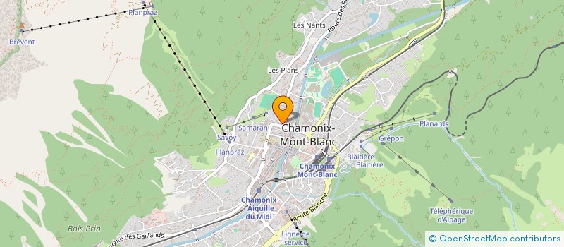 localisation de l'entreprise MAISON D'OURS à CHAMONIX-MONT-BLANC