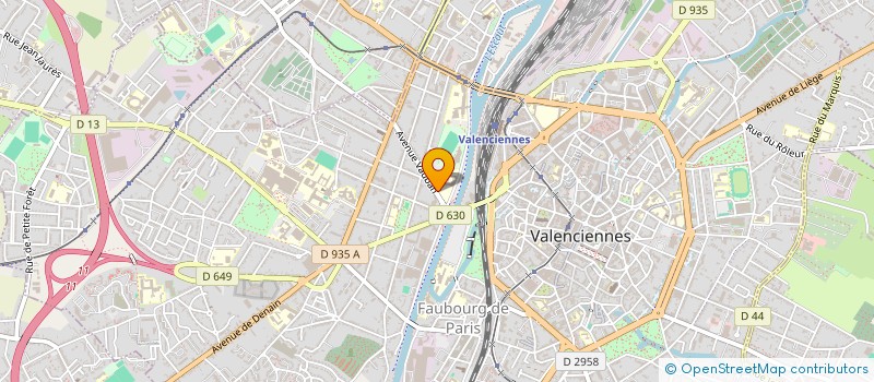 localisation de l'entreprise MAISON D'UROLOGIE VAUBAN à VALENCIENNES