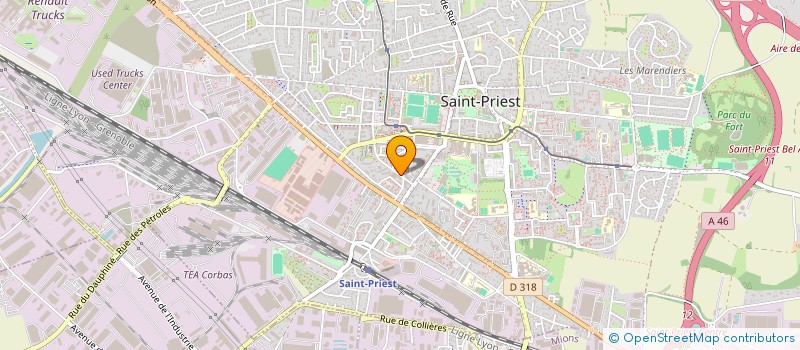 localisation de l'entreprise MAISON DAHLIA  SAINT-PRIEST