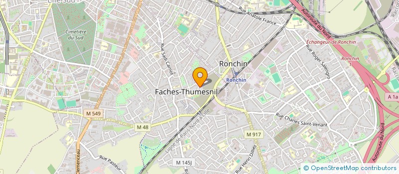 localisation de l'entreprise MAISON DAHRENE  FACHES-THUMESNIL