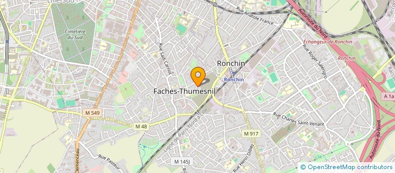 localisation de l'entreprise MAISON DAHRENE LABORATOIRE à FACHES-THUMESNIL